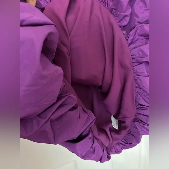 NWOT Zara Vibrant Purple Strapless Voluminous mini Dress - Picture 15 of 16